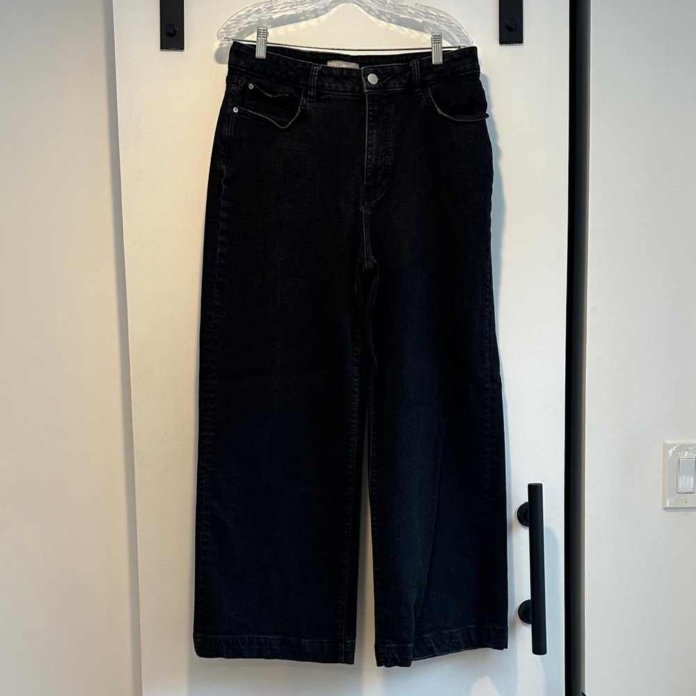 Wide Leg Black Jeans